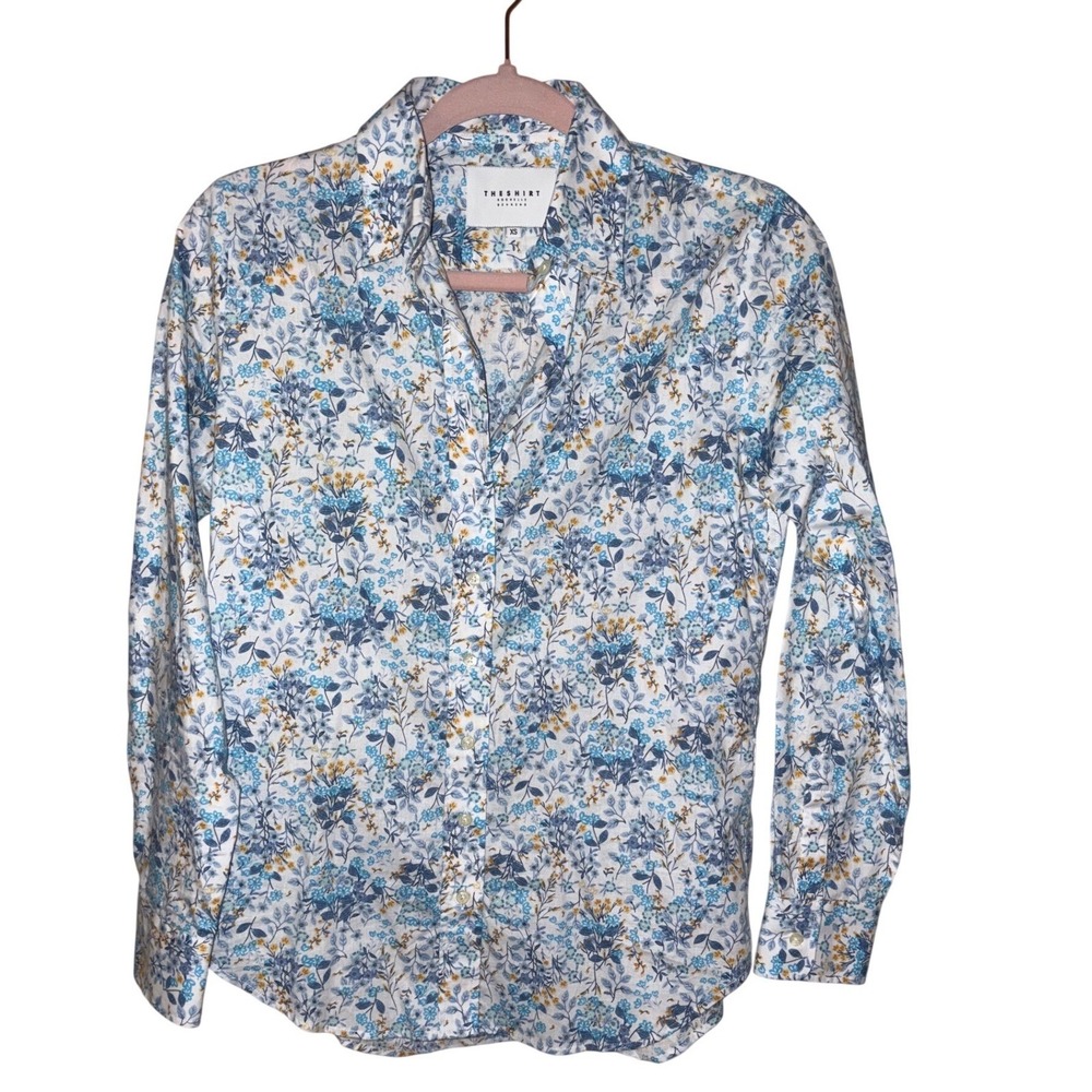 The Shirt‎ by Rochelle Behrens ditsy floral button front shirt top XS